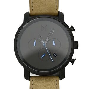 MVMT Chronograph Quartz Mens Brown Genuine Leather 45mm